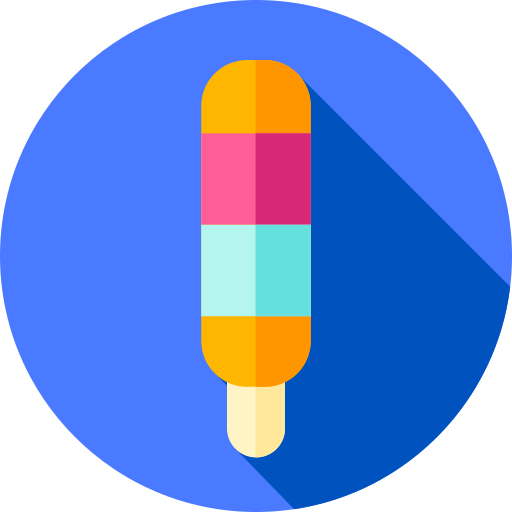 Popsicle Flat Circular Flat icono