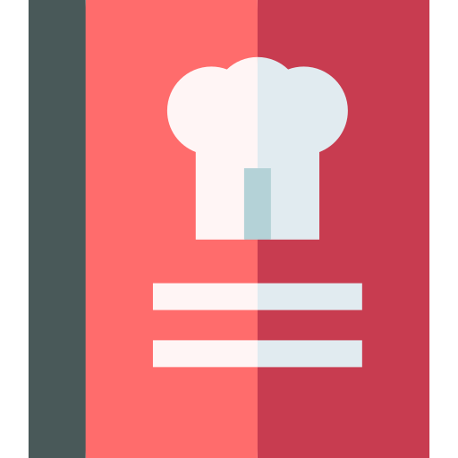 libro di cucina Basic Straight Flat icona