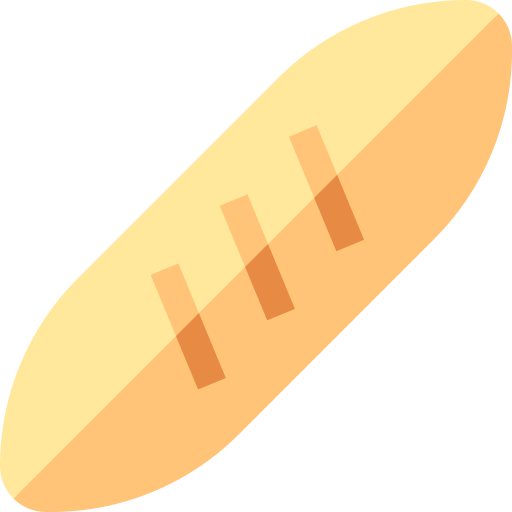 Bread Basic Straight Flat icon