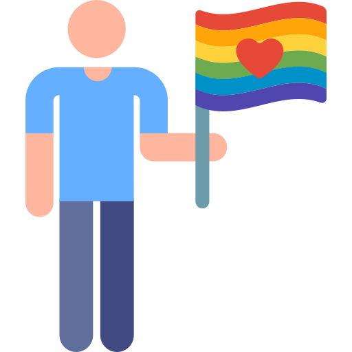 Homosexual Pictograms Colour icono