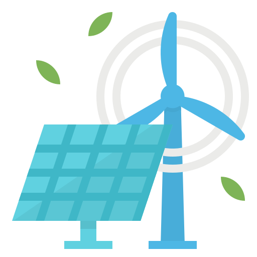 Возобновляемая энергия Aphiradee (monkik) Flat иконка