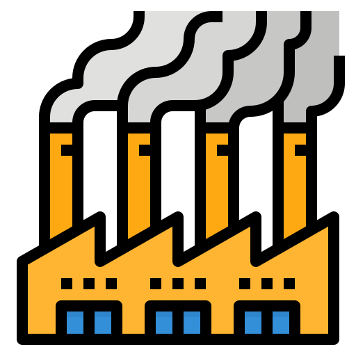Factory Aphiradee (monkik) Lineal Color icon