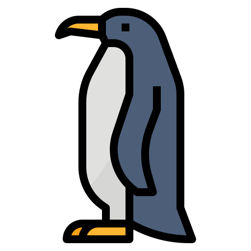 pingwin Aphiradee (monkik) Lineal Color ikona