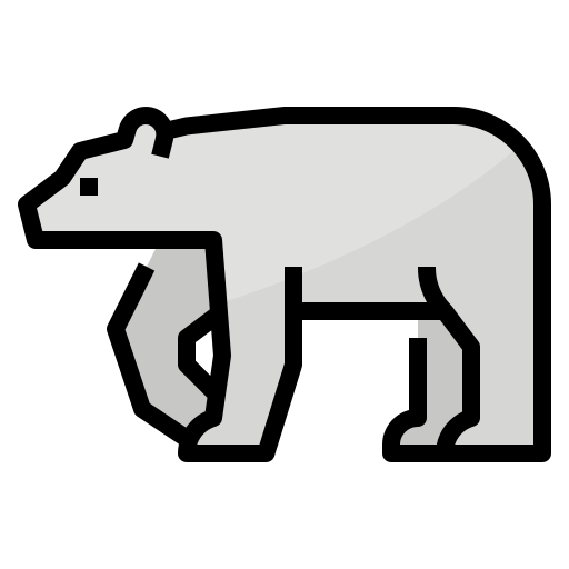 orso polare Aphiradee (monkik) Lineal Color icona