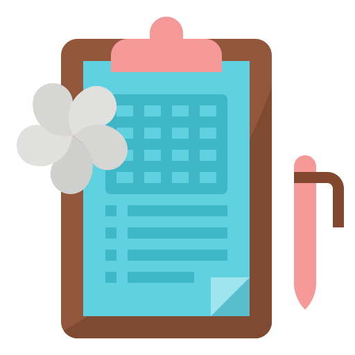 Clipboard Aphiradee (monkik) Flat icon