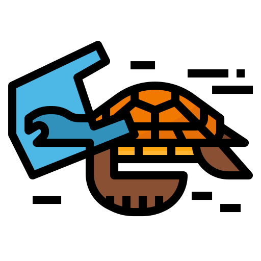 Черепаха Aphiradee (monkik) Lineal Color иконка