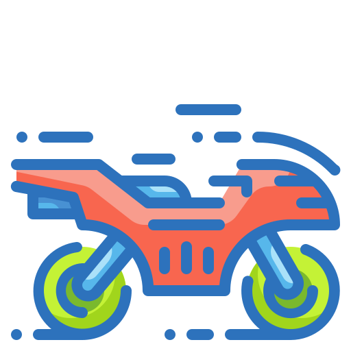 motocykl Wanicon Lineal Color ikona