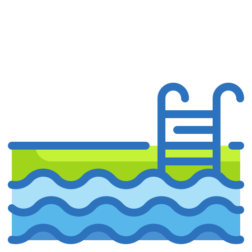 Swimming pool Wanicon Lineal Color icon