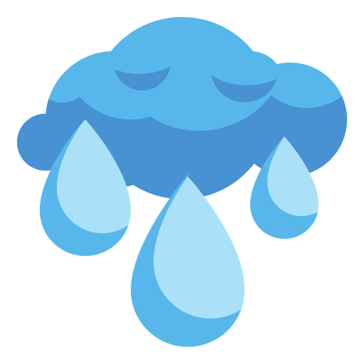 deszcz Wanicon Flat ikona