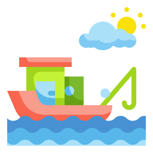 ボート Wanicon Flat icon