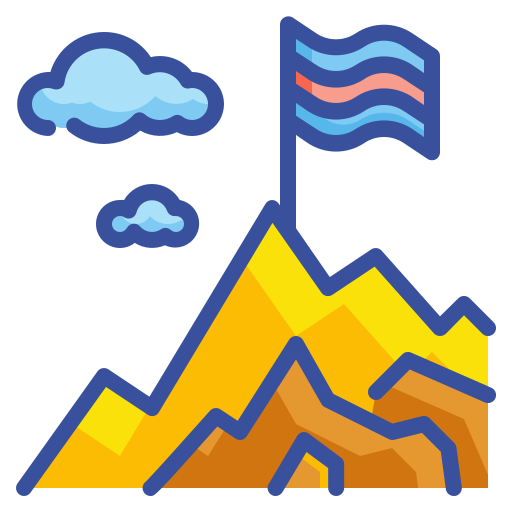 montagna Wanicon Lineal Color icona