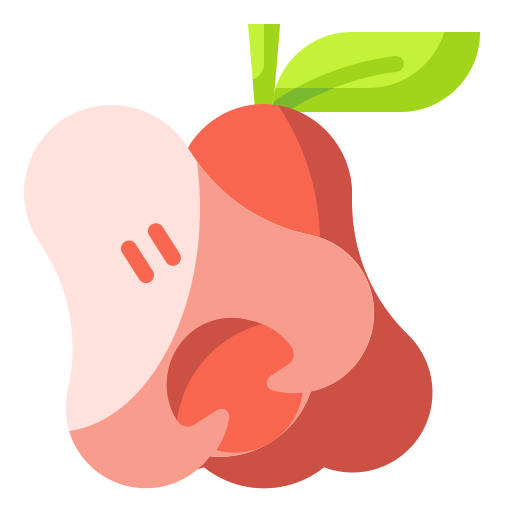 Розовое яблоко Wanicon Flat иконка