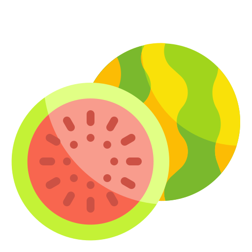 watermeloen Wanicon Flat icoon