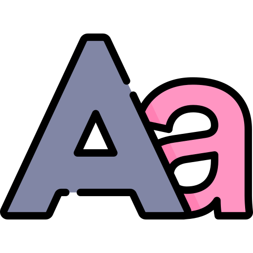 tipografia Special Lineal color icona