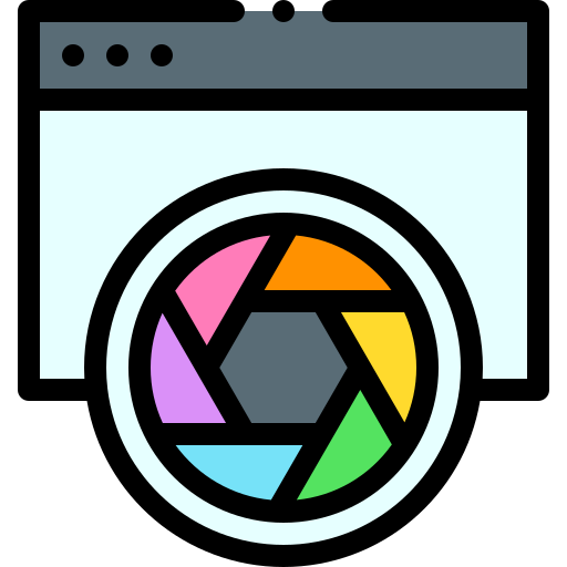 Photography Detailed Rounded Lineal color icon