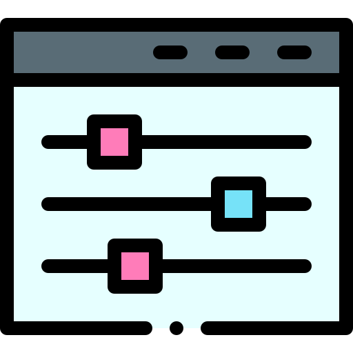 konfiguration Detailed Rounded Lineal color icon