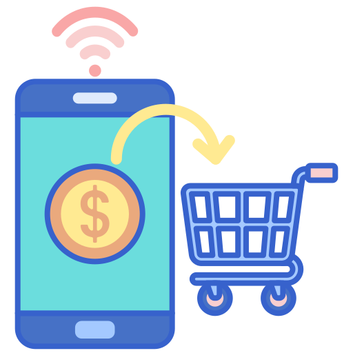 Mobile payment Flaticons Lineal Color icon