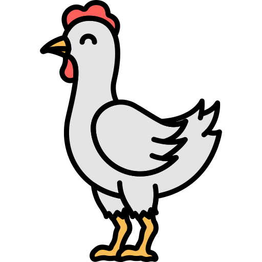 poulet Flaticons Lineal Color Icône