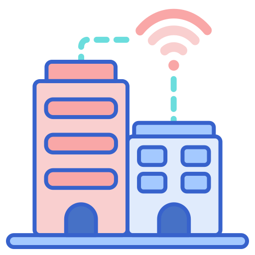 Smart city Flaticons Lineal Color icon