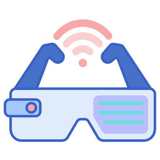 Smart glasses Flaticons Lineal Color icon