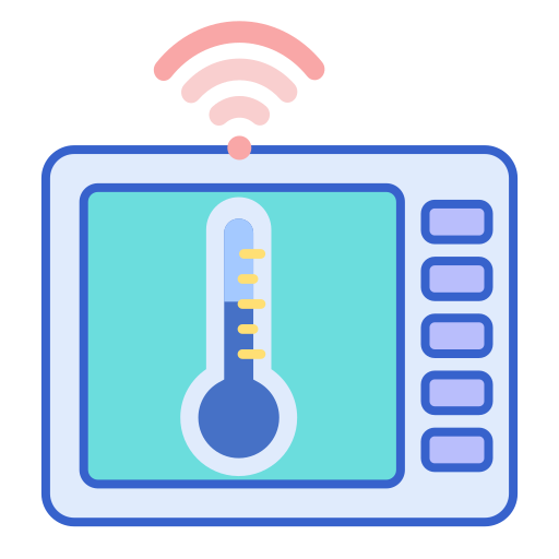 thermostat Flaticons Lineal Color icon