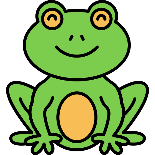 grenouille Flaticons Lineal Color Icône