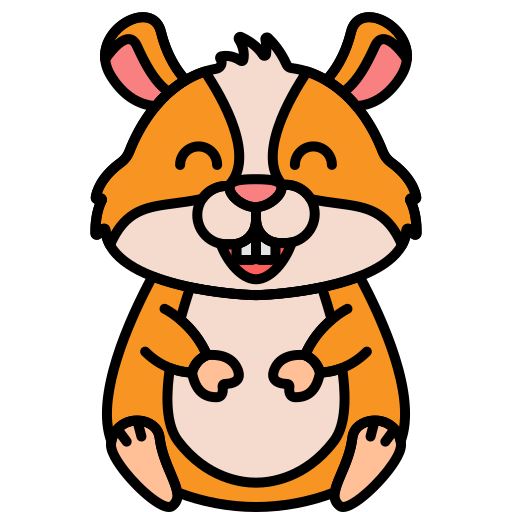 Hamster Flaticons Lineal Color icono