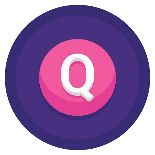 Qubit Flaticons Flat Circular icon
