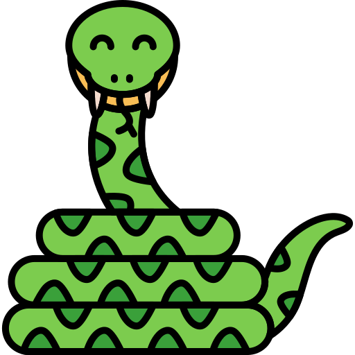 serpent Flaticons Lineal Color Icône