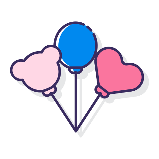 Balloons Flaticons Lineal Color icon