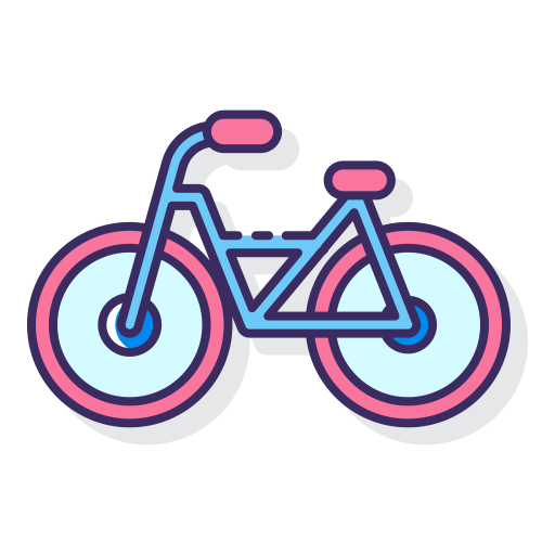 Bicicleta Flaticons Lineal Color icono