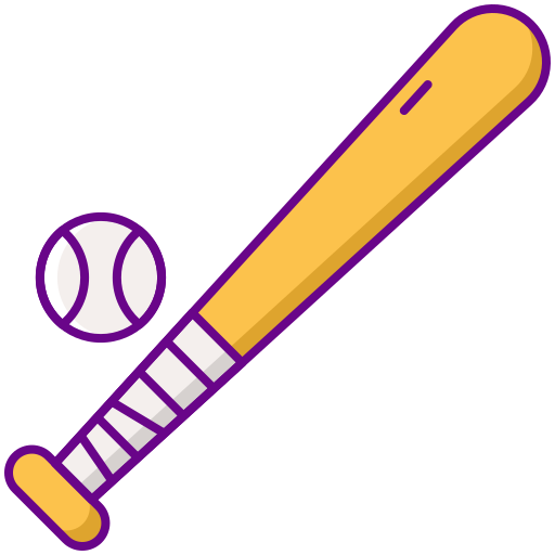 야구 Flaticons Lineal Color icon
