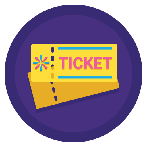 ticket Flaticons Flat Circular icoon