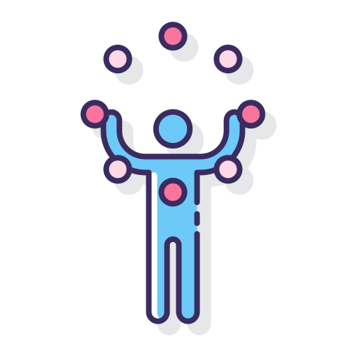 Juggler Flaticons Lineal Color icon