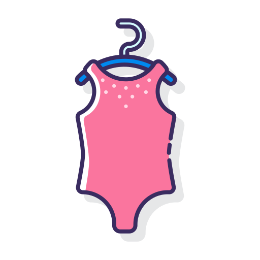 Swimsuit Flaticons Lineal Color icon