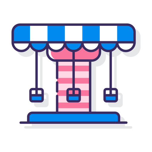 Merry go round Flaticons Lineal Color icon