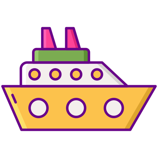 Ship Flaticons Lineal Color icon