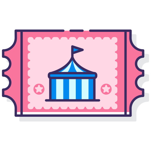 Ticket Flaticons Lineal Color icon