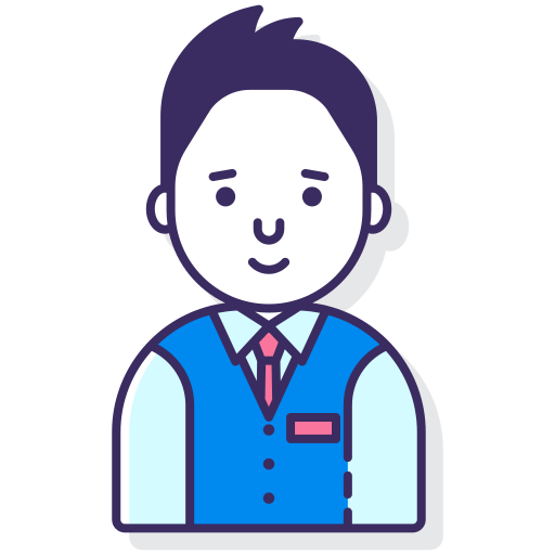 Receptionist Flaticons Lineal Color icon
