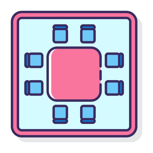 breakout-raum Flaticons Lineal Color icon