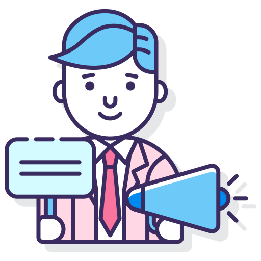 Promoter Flaticons Lineal Color icon