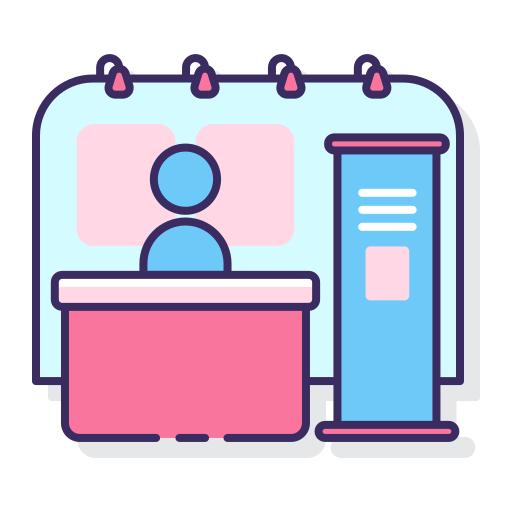 Trade show Flaticons Lineal Color icon