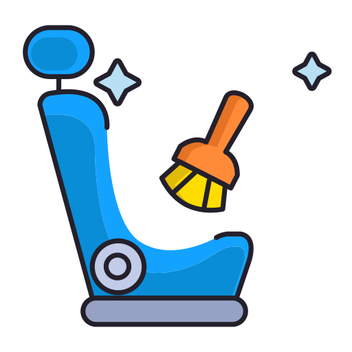 Car seat Flaticons Lineal Color icon