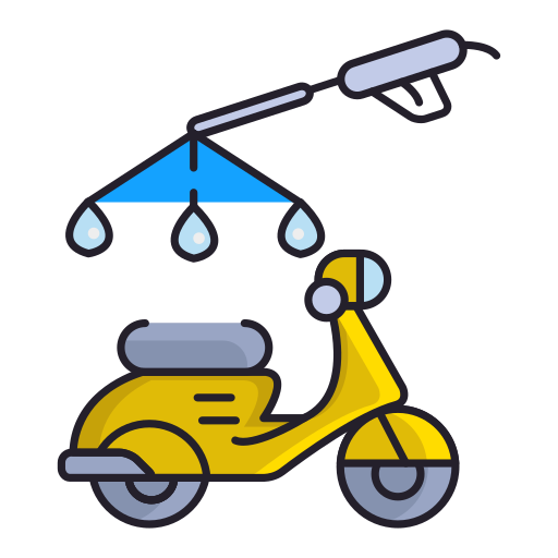 Motocicleta Flaticons Lineal Color icono