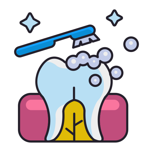 Cepillo de dientes Flaticons Lineal Color icono