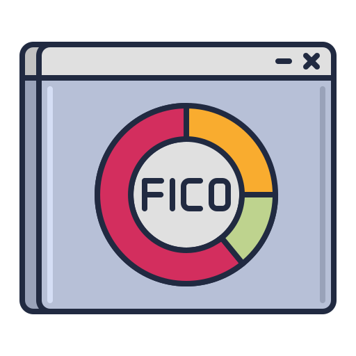 fico 점수 Flaticons Lineal Color icon