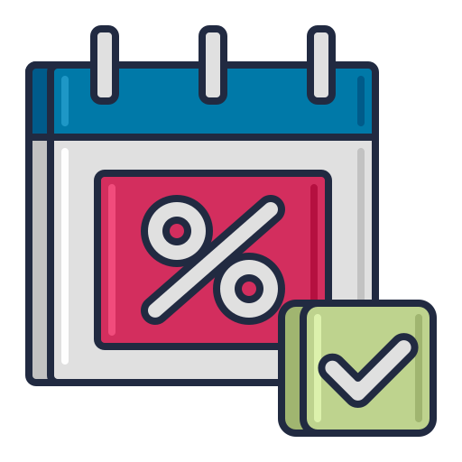 Long term debt Flaticons Lineal Color icon