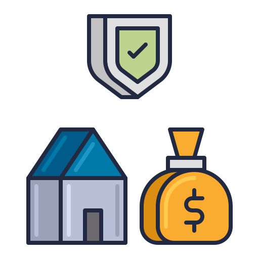 Secured loan Flaticons Lineal Color icon
