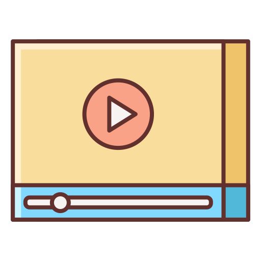 video-marketing Flaticons Lineal Color icon