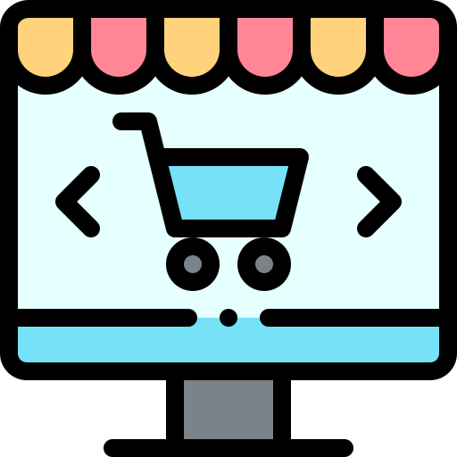 Онлайн шоппинг Detailed Rounded Lineal color иконка